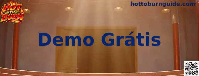 Demonstração do jogo Hot To Burn com grade 5x3 e símbolos clássicos