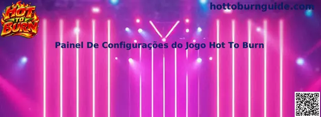 Interface Completa do Painel De Configurações do Jogo Hot To Burn